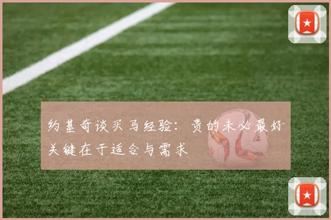 约基奇谈买马经验：贵的未必最好关键在于适合与需求